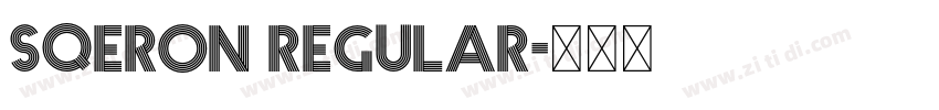 Sqeron Regular字体转换 Sqeron Regular字体转换